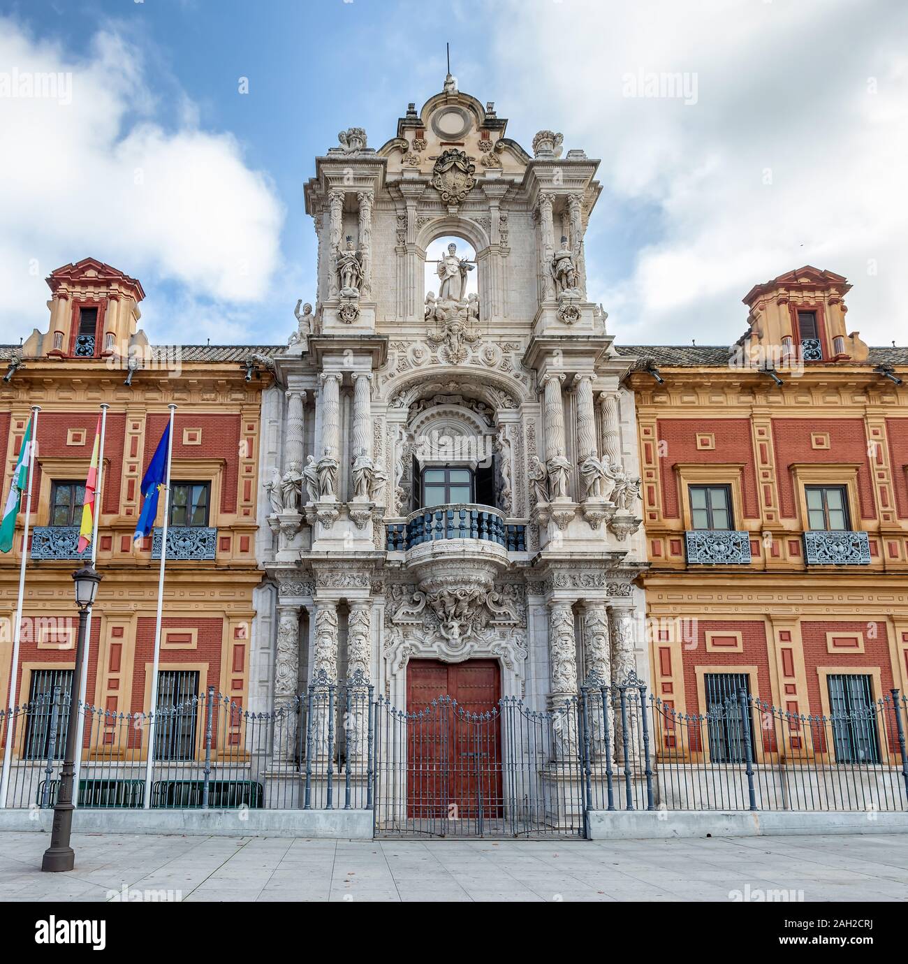 Palacio de San Telmo ou San Telmo Palace à Séville, siège de la présidence du Gouvernement autonome de l'Andalousie Banque D'Images