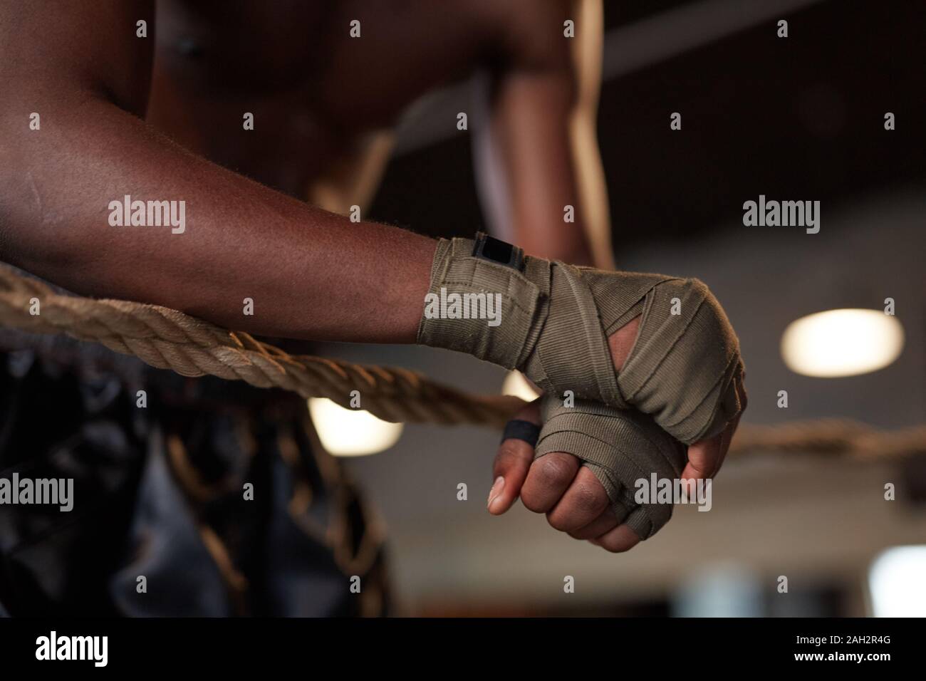 African Boxing Ropes Boxing ropes Banque de photographies et d’images à haute résolution - Alamy