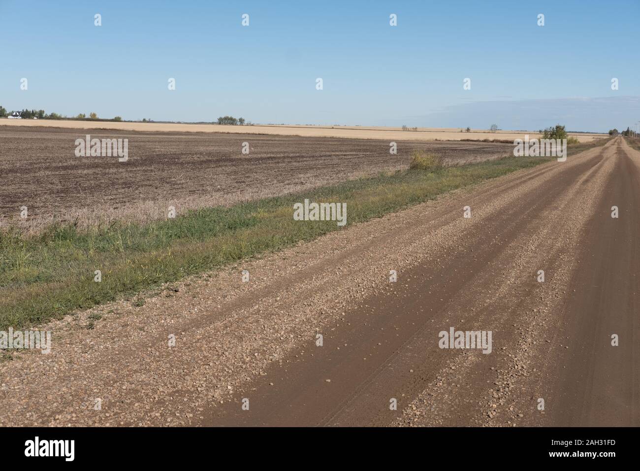 Route de gravier Banque D'Images