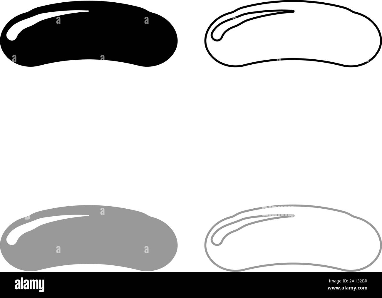 L'icône du savon noir contour couleur gris style télévision illustration vectorielle simple image Illustration de Vecteur