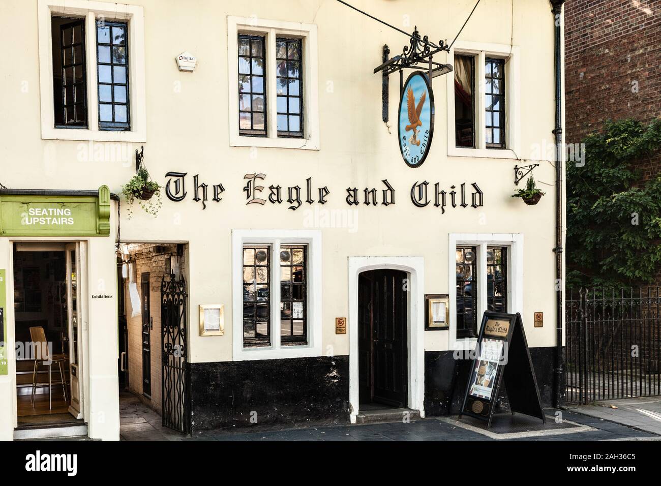 L'aigle et l'enfant public house, sur Saint Giles Street, Oxford. Le lieu de rencontre "Le groupe littéraire des Inklings, dont J. R. Tolkien Banque D'Images
