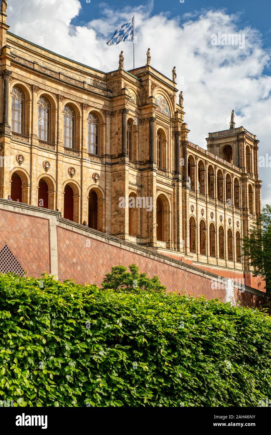 Le parlement bavarois, Maximilianeum, Munich, Bavière, Allemagne Banque D'Images