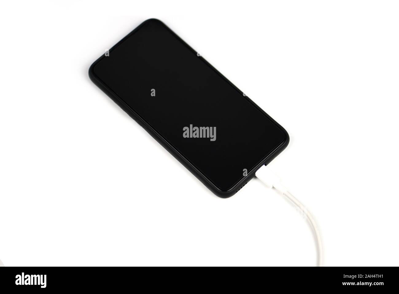 Nouveau smartphone Type USB rapide-C port sur téléphone mobile et câble USB  de charge / type c téléphone charge rapide de la technologie Photo Stock -  Alamy
