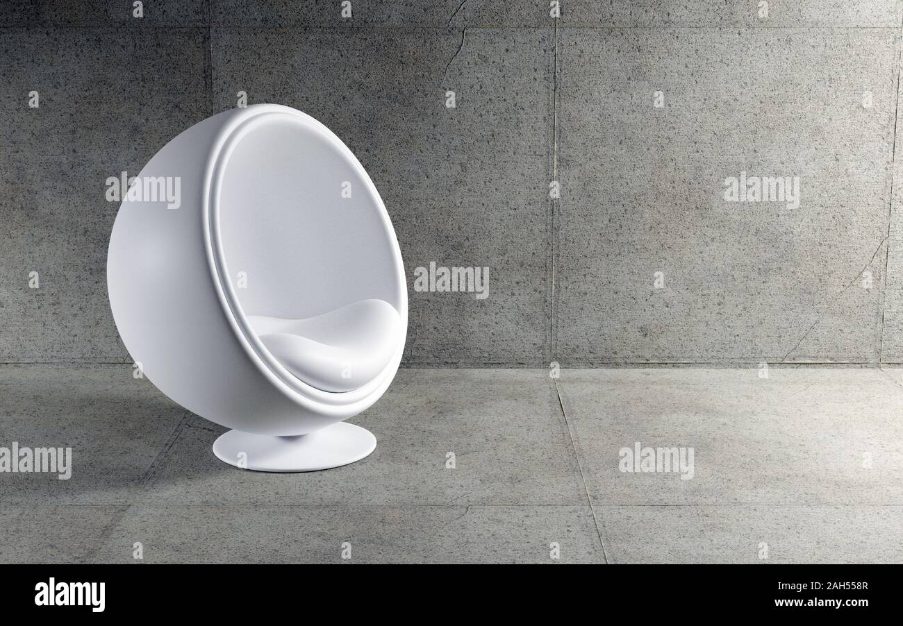 Chaise moderne. 3D render Banque D'Images