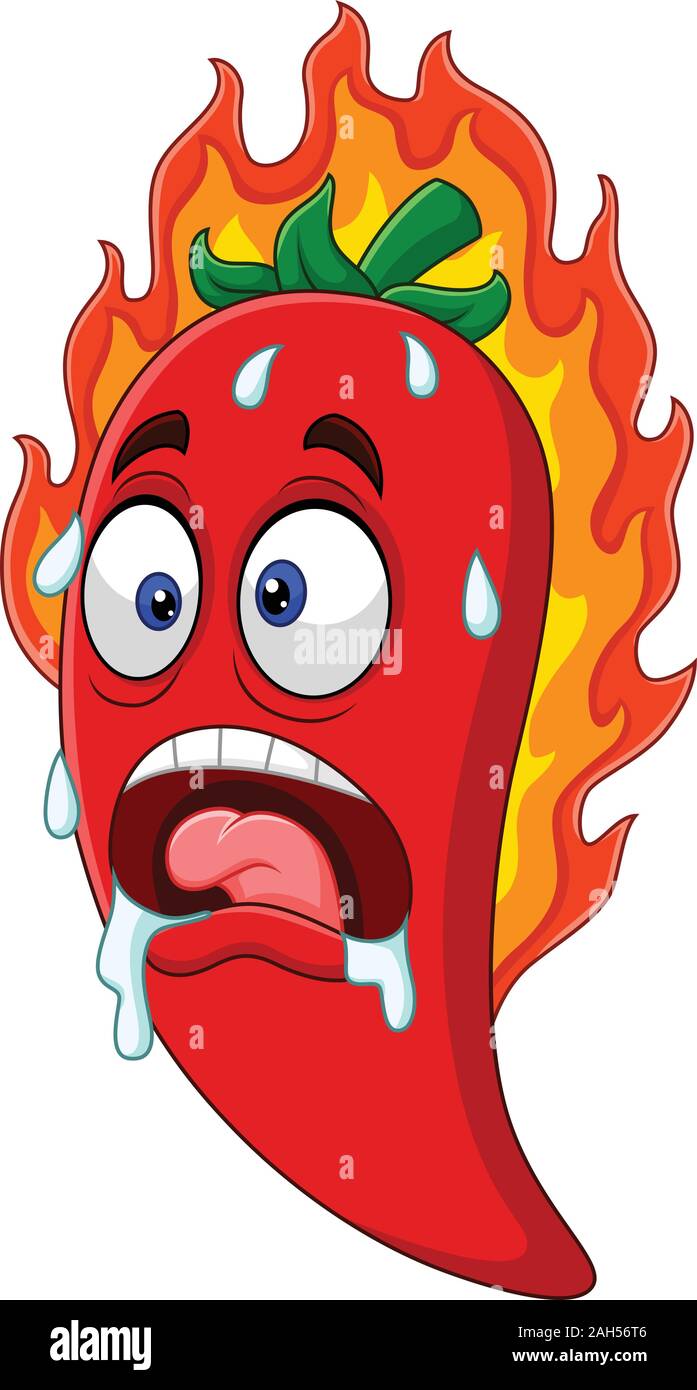 Cartoon chili pepper Illustration de Vecteur