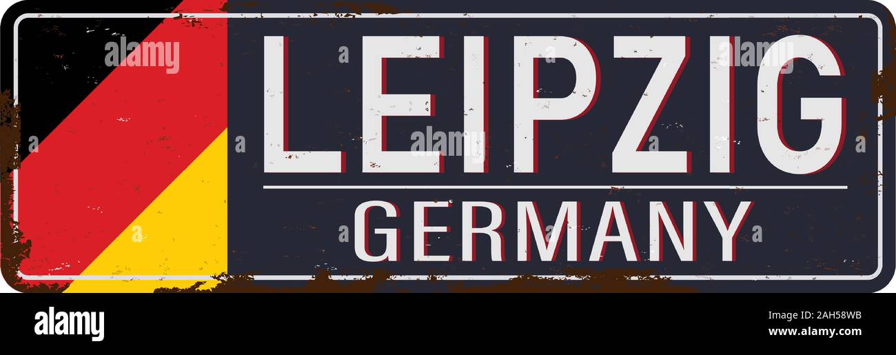 Inscrivez-LEIPZIG contre fond blanc - Land de Saxe Sachsen - vector illustration Illustration de Vecteur