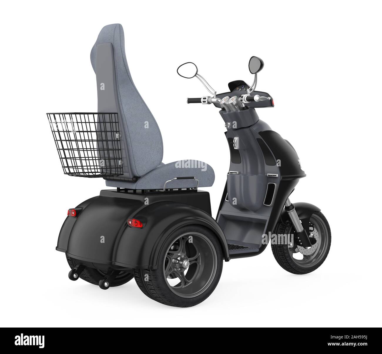 Scooter de mobilité Isolated Banque D'Images
