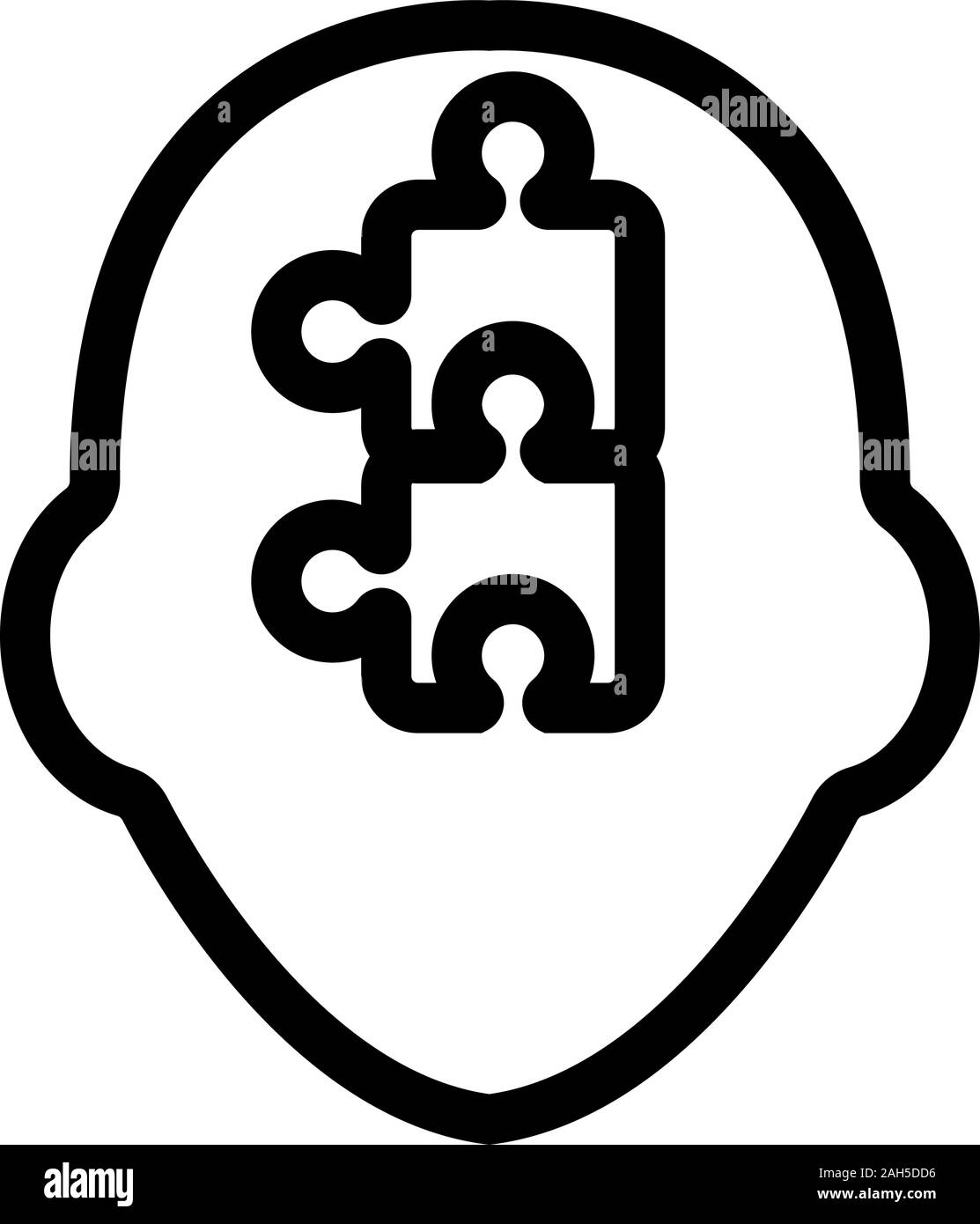 L'icône d'esprit analytique vecteur. Illustration symbole contour isolé