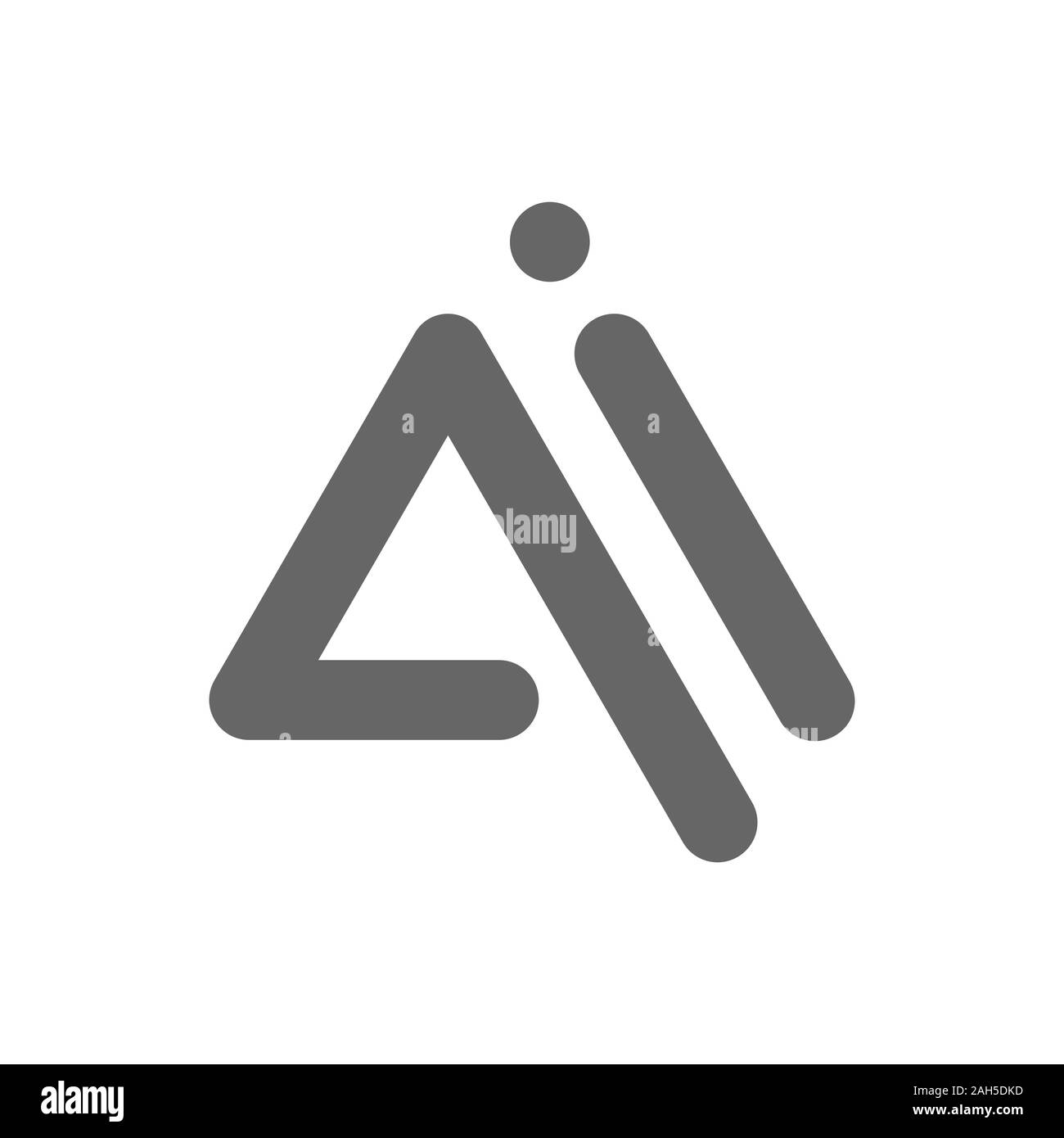 Lettres AI, AI logo, icône des lettres multi couleur modèle vectoriel. Vector Illustration. EPS 10 Illustration de Vecteur