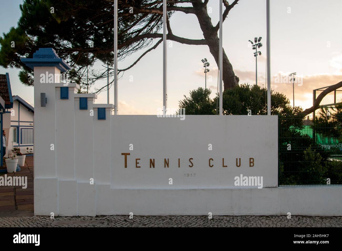 Tennis Club de l'Est. 1917, Figueira da Foz, Portugal Banque D'Images