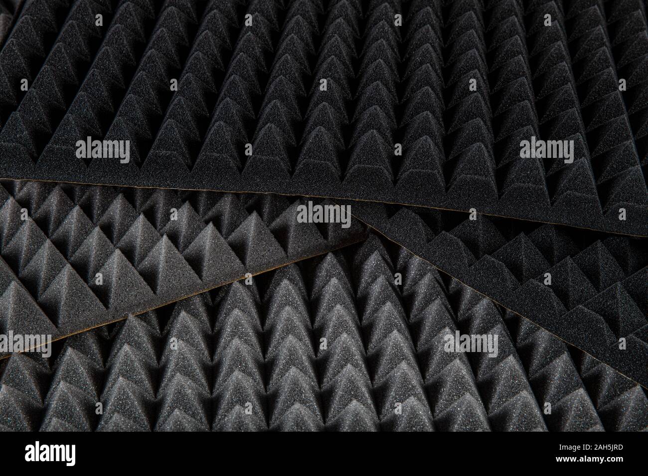 L'éponge mousse acoustique acoustique - Pyramide - ignifugeants éponge. Banque D'Images