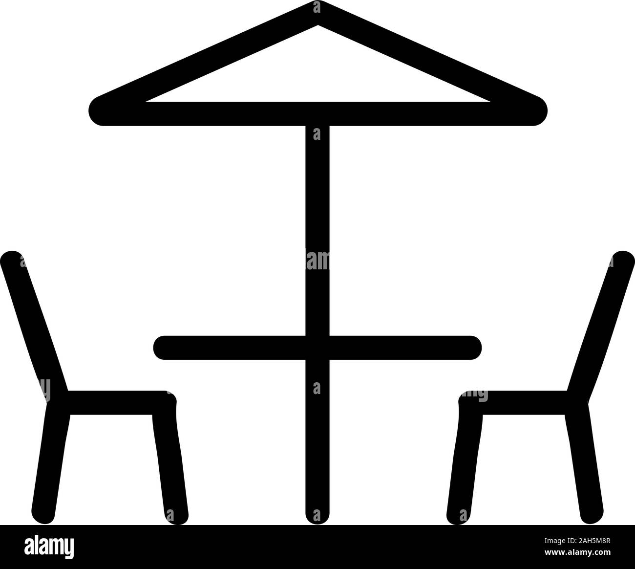 Terrasse d'été vecteur icône. Illustration symbole contour isolé Illustration de Vecteur