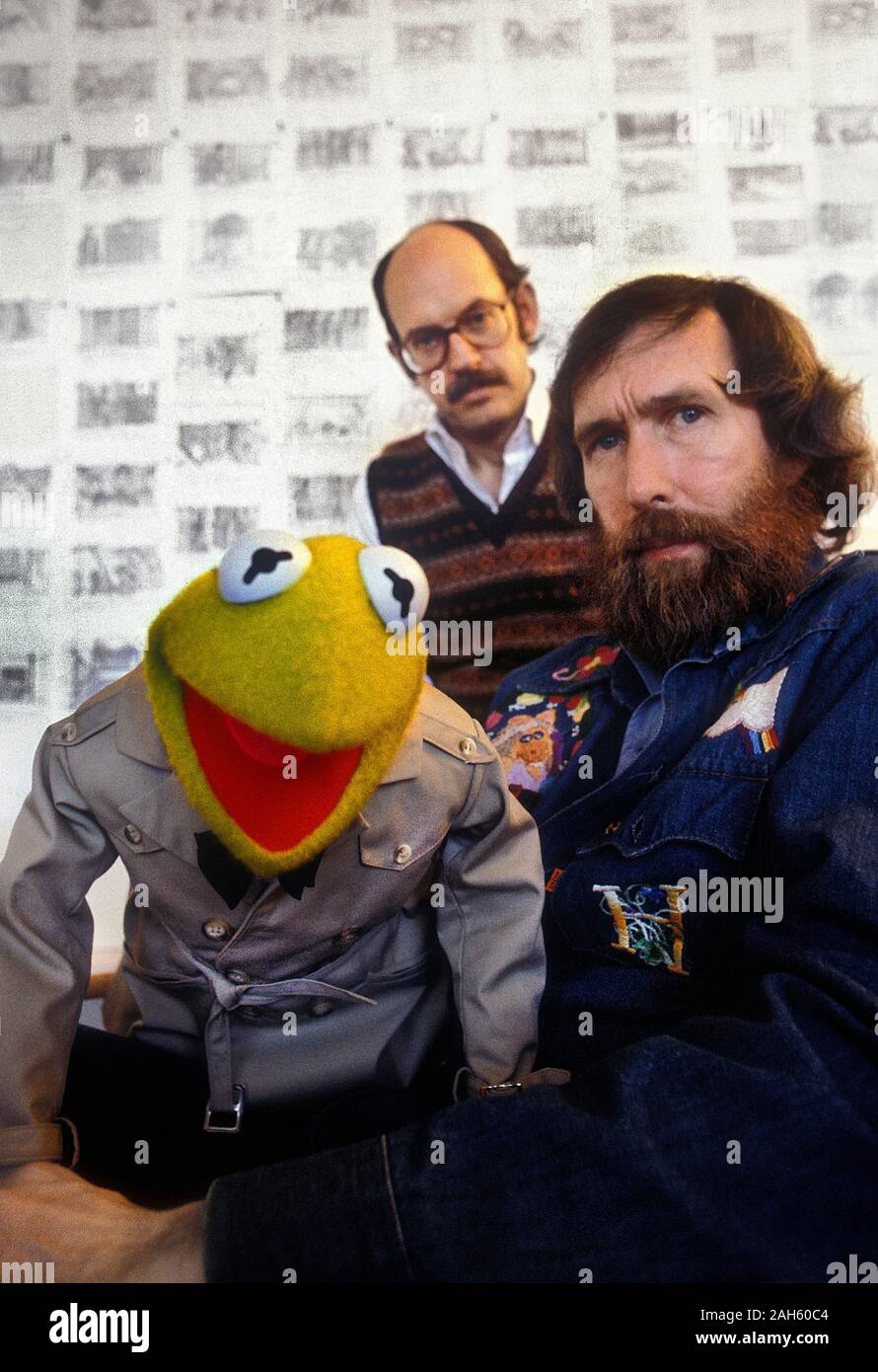 Kermit, Jim Henson et Frank Oz des Muppets. Banque D'Images