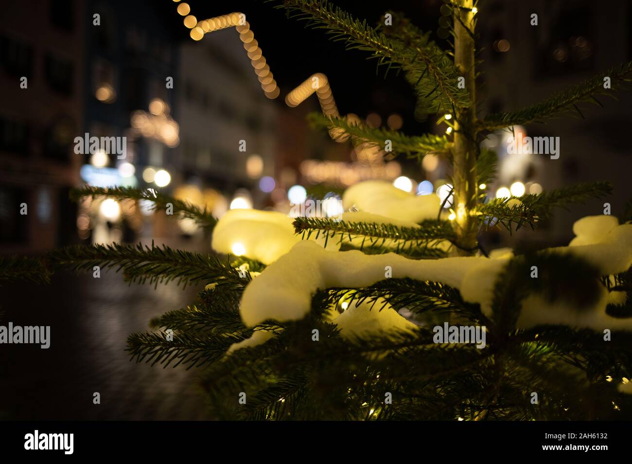 Kitzbühel En Hiver, Tyrol, Autriche Banque D'Images