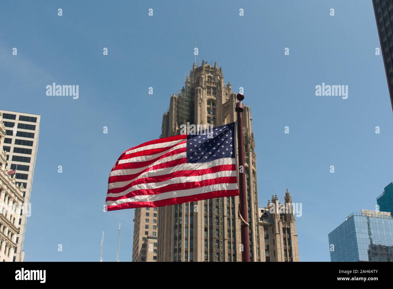 Le centre-ville de Chicago Banque D'Images
