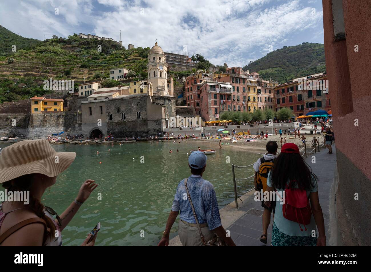 Vernazza, un village de Cinque Terre, Italie Banque D'Images