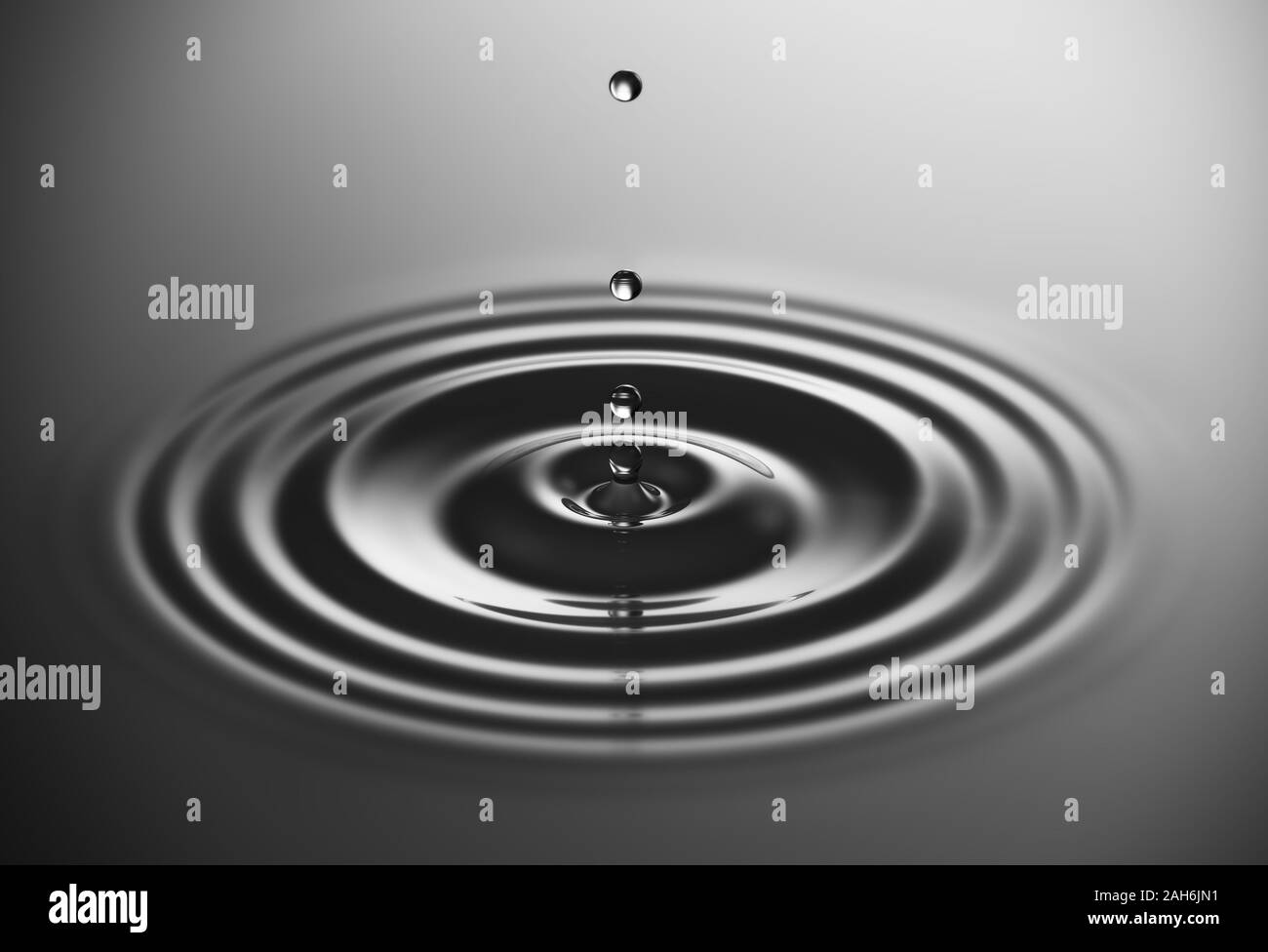 La chute de l'eau claire drop splash cg background Banque D'Images