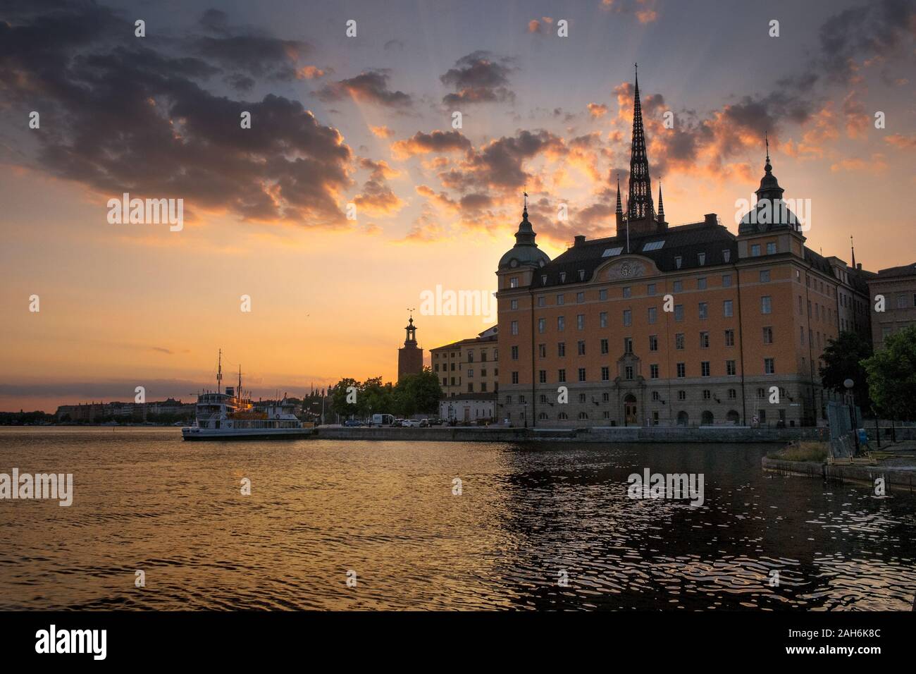 Riddarholmen, la vieille ville de Stockholm, Suède Banque D'Images
