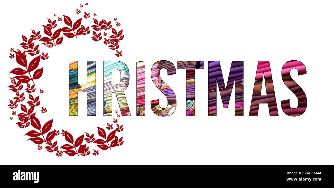 Sacs de shopping pour le nouvel an. Design de mode de Noël 2020. Motif bannière le jour de Noël. Nouvelle année 2020. Mode tissu pour femme Banque D'Images