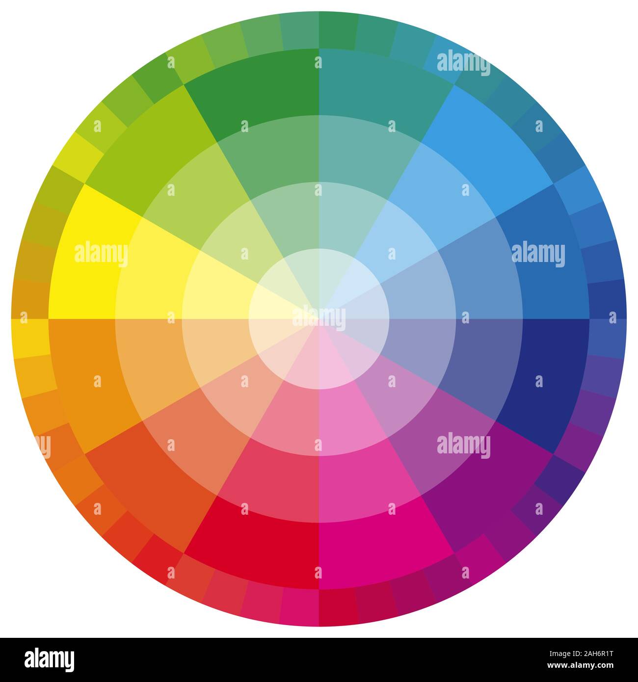 Vector illustration de la roue, à l'impression de douze couleurs de couleurs dégradées Illustration de Vecteur