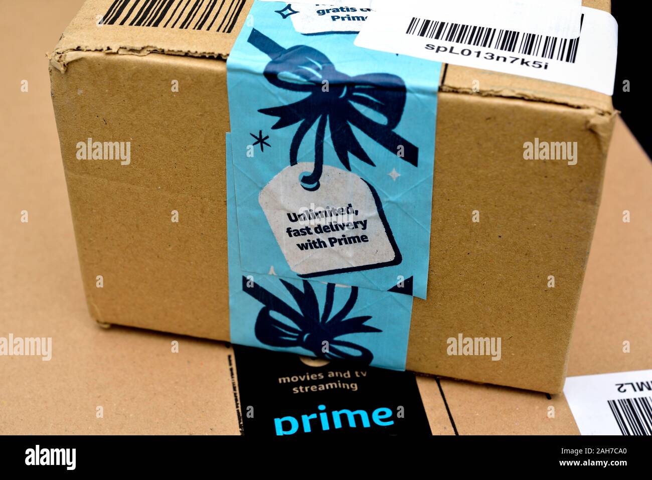 Amazon premier colis de Noël Photo Stock - Alamy