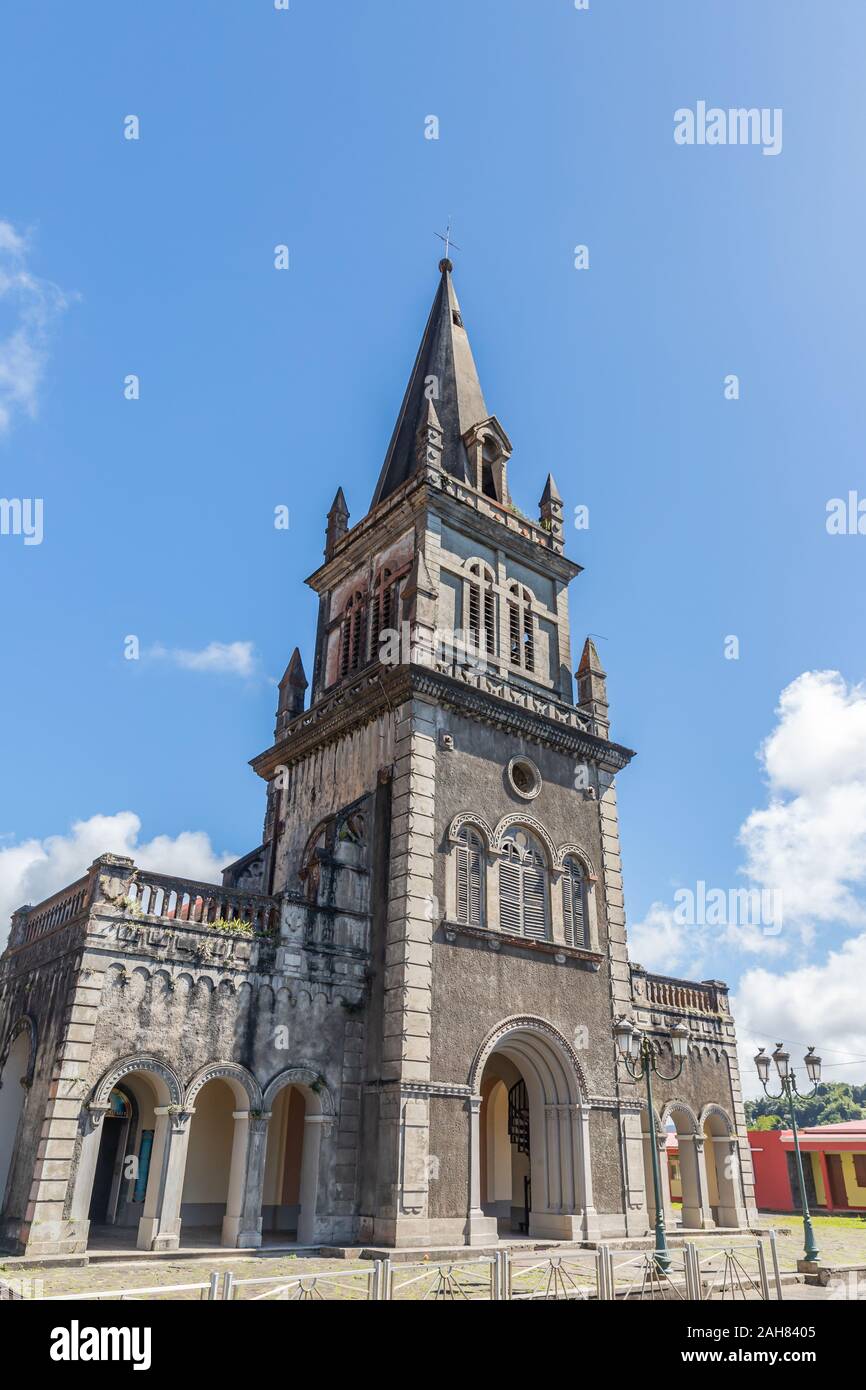 Eglise Notre Dame à Morne-Rouge en Martinique, France Banque D'Images