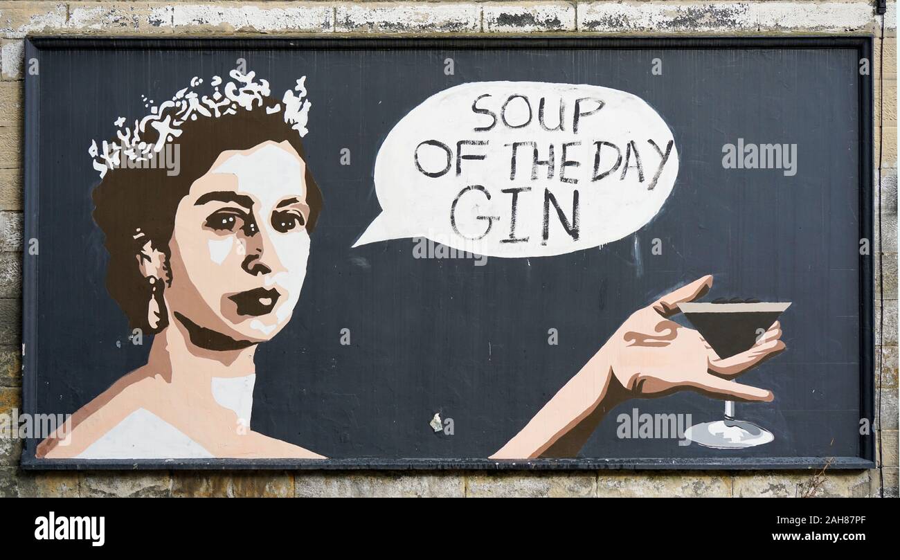 Signe sur le mur en retour Royal Parade, Harrogate, North Yorkshire, England, United Kingdom Banque D'Images