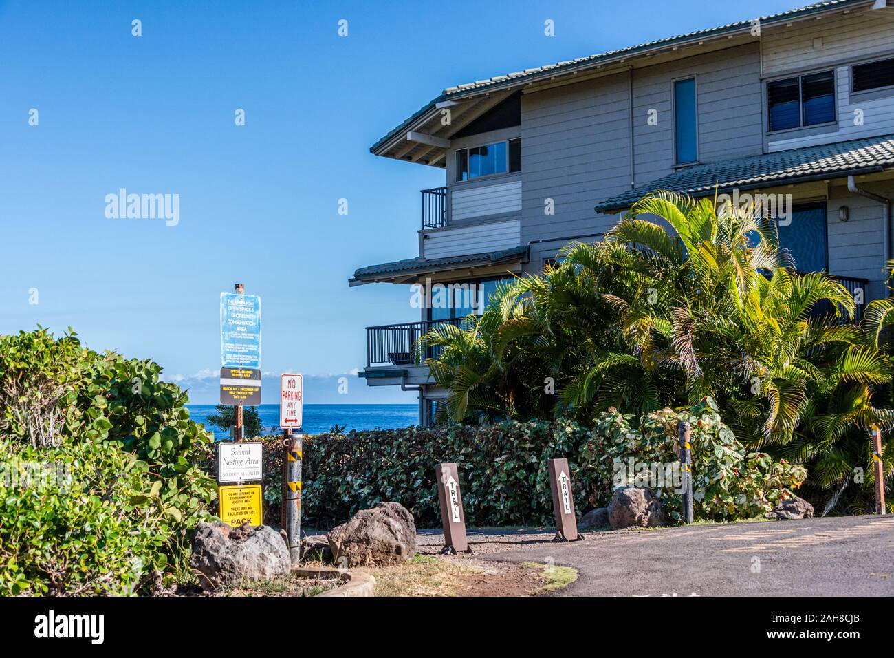 Napili & Kapalua, Maui, Point Hawea Banque D'Images