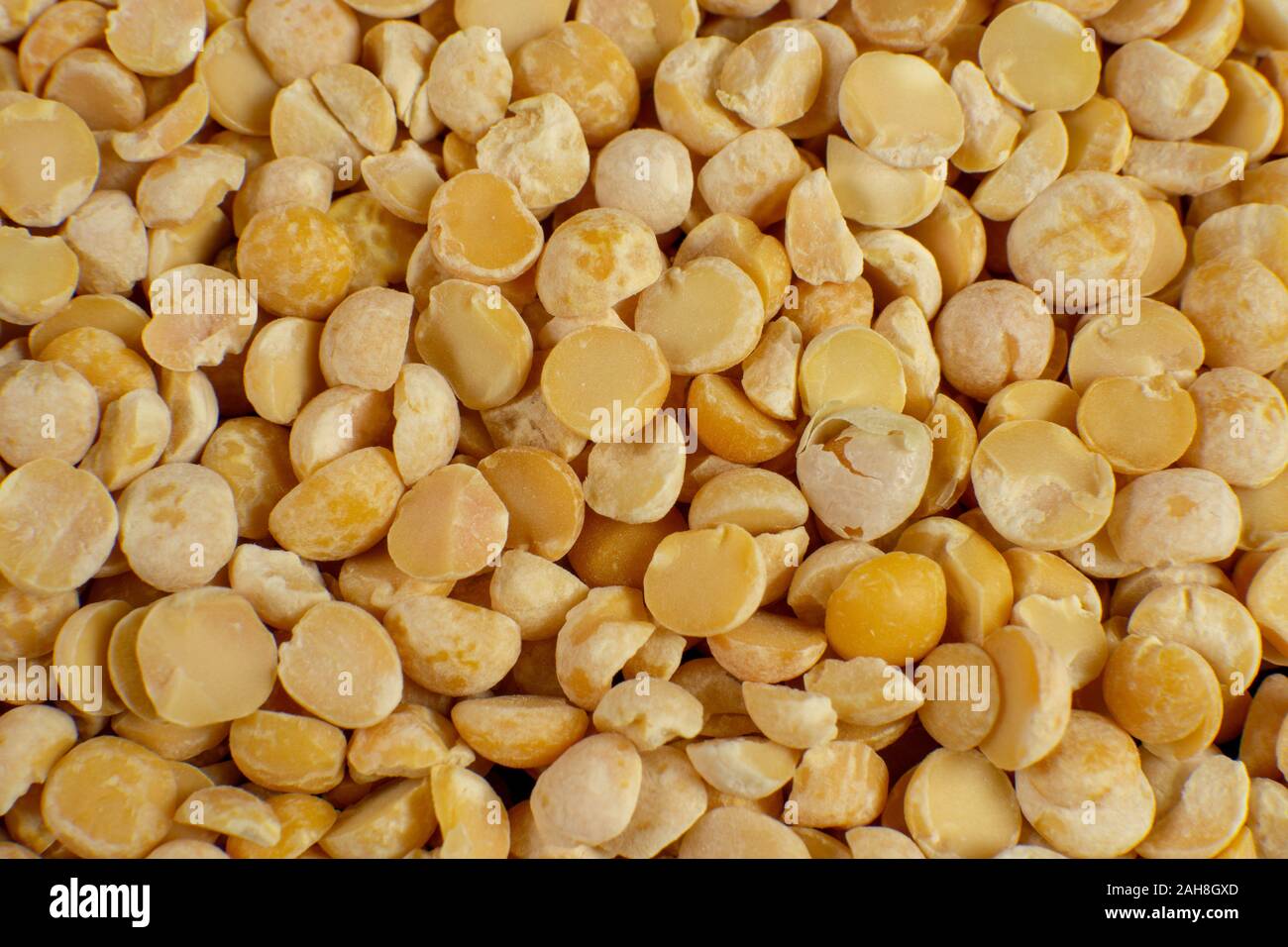 Texture pois jaune Split Banque D'Images