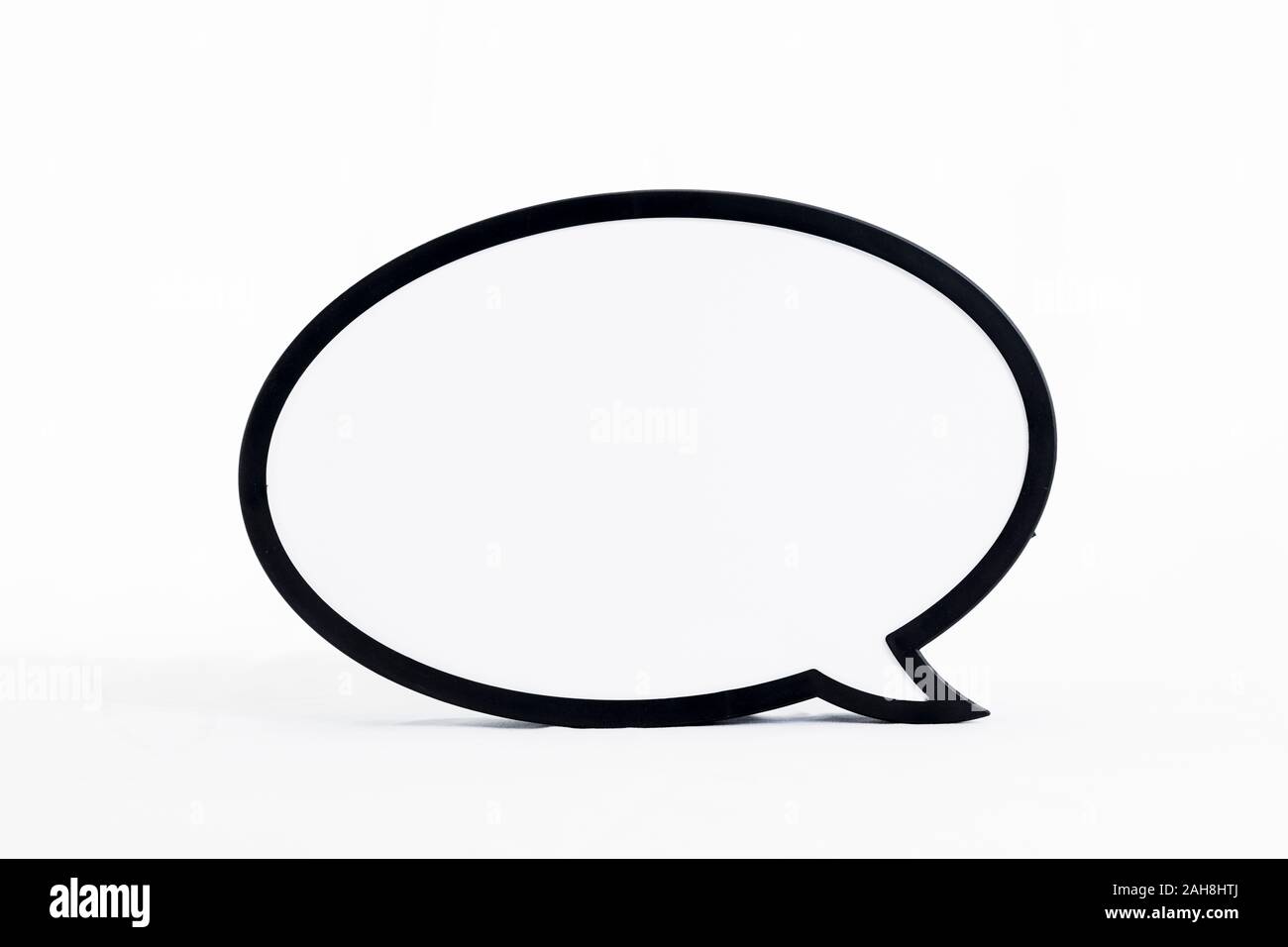 Bulle vide avec contour noir épais Banque D'Images