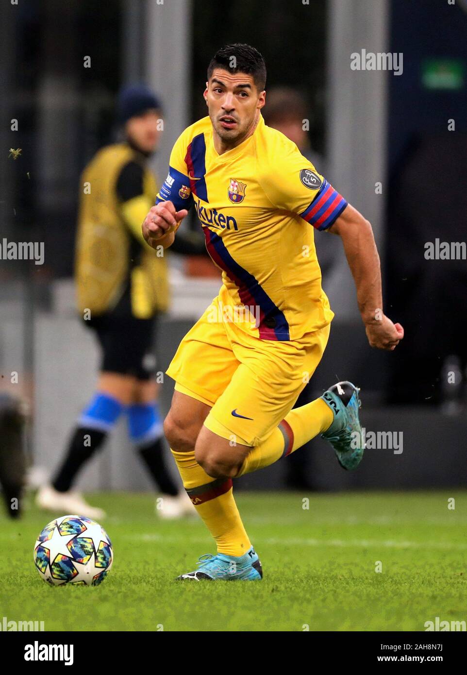 Milan, ITALIE - 10 décembre 2019: Luis Suarez en action pendant la Ligue des Champions de l'UEFA 2019/2020 INTER / BARCELONE au stade San Siro. Banque D'Images