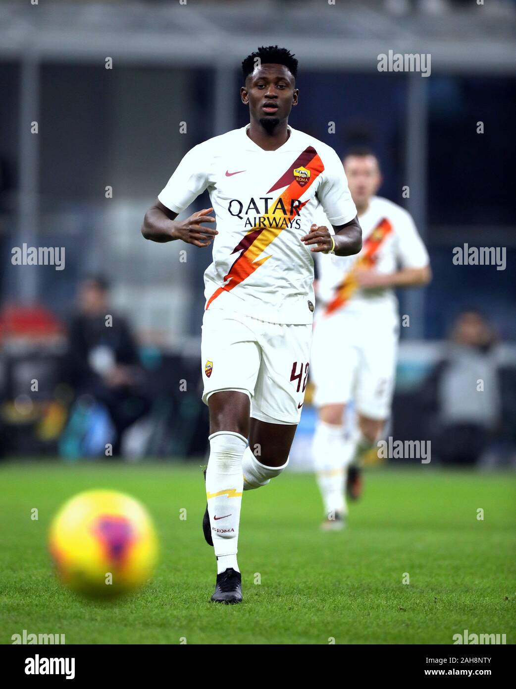 Milan, ITALIE - 06 décembre 2019: Amadou Diawara en action pendant la série A 2019/2020 INTER / ROMA au stade San Siro. Banque D'Images
