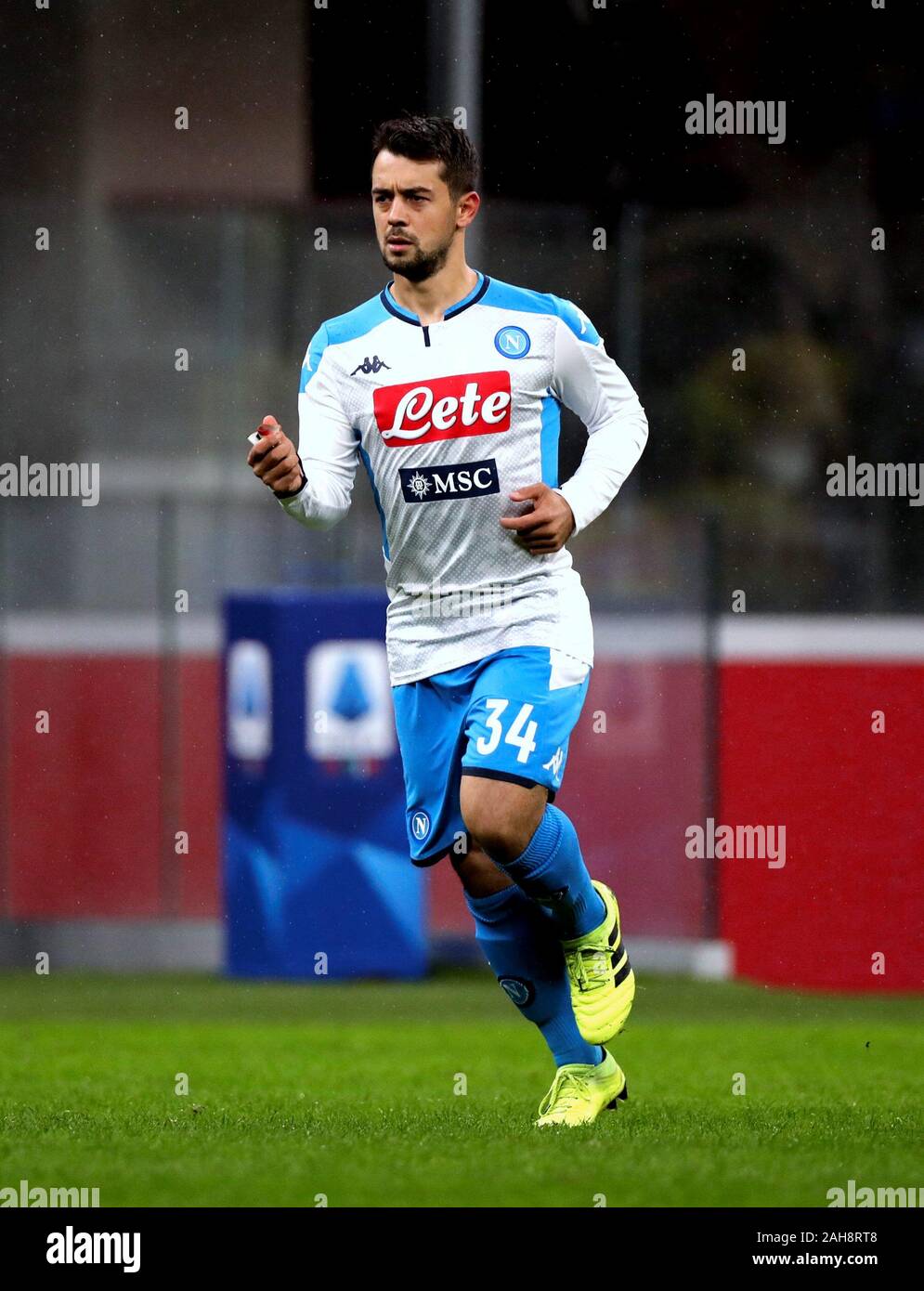 Milan, ITALIE - 23 novembre 2019: Amin Younes en action pendant la série A 2019/2020 MILAN / NAPLES au stade San Siro. Banque D'Images