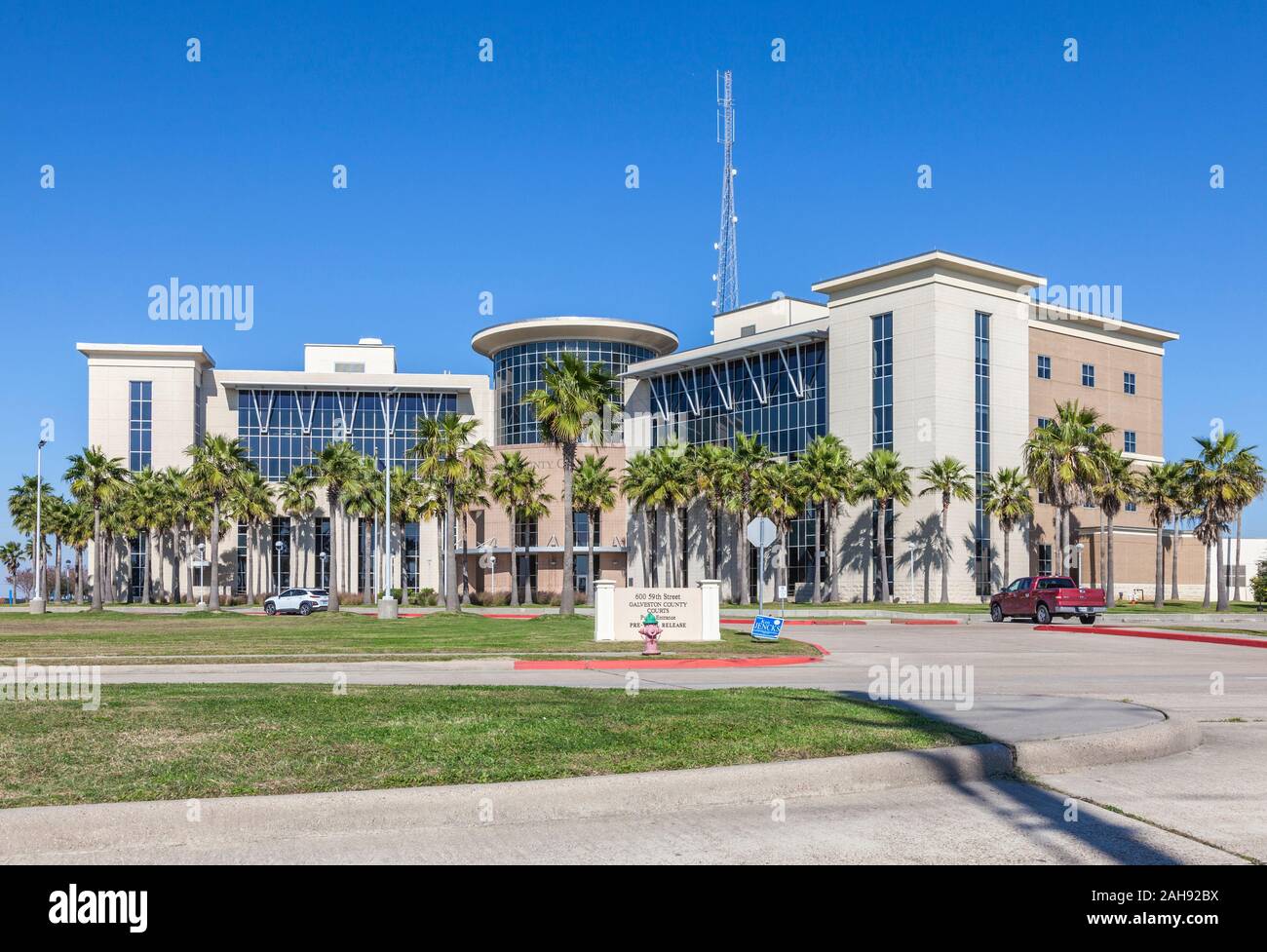 Galveston Comté building, une partie de la Cour de Comté de Galveston complexe. Banque D'Images