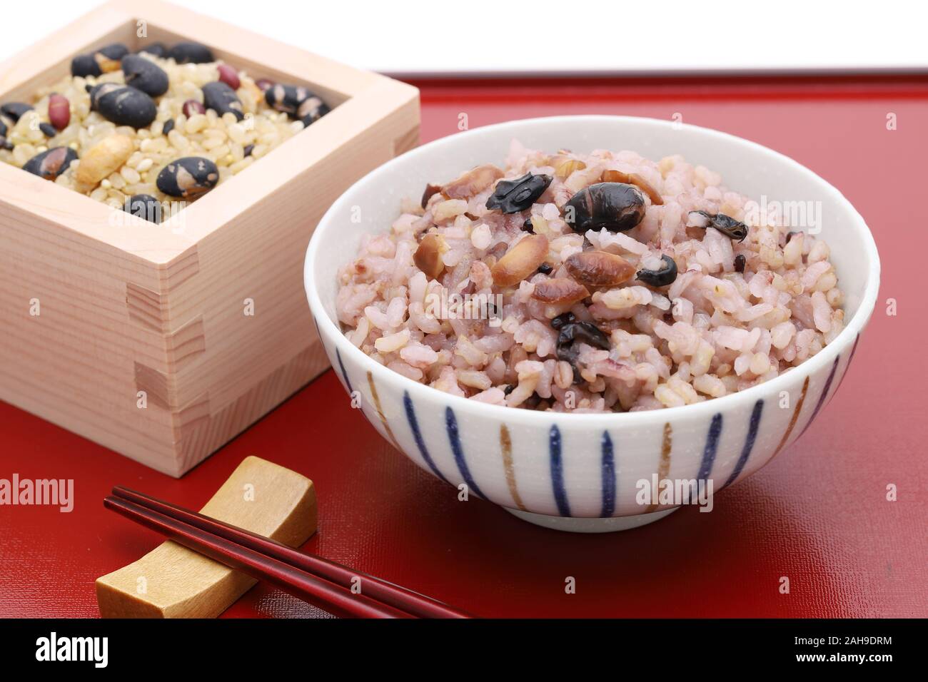 Libre de la nourriture Japonaise, Gokoku Mai riz bouilli Banque D'Images