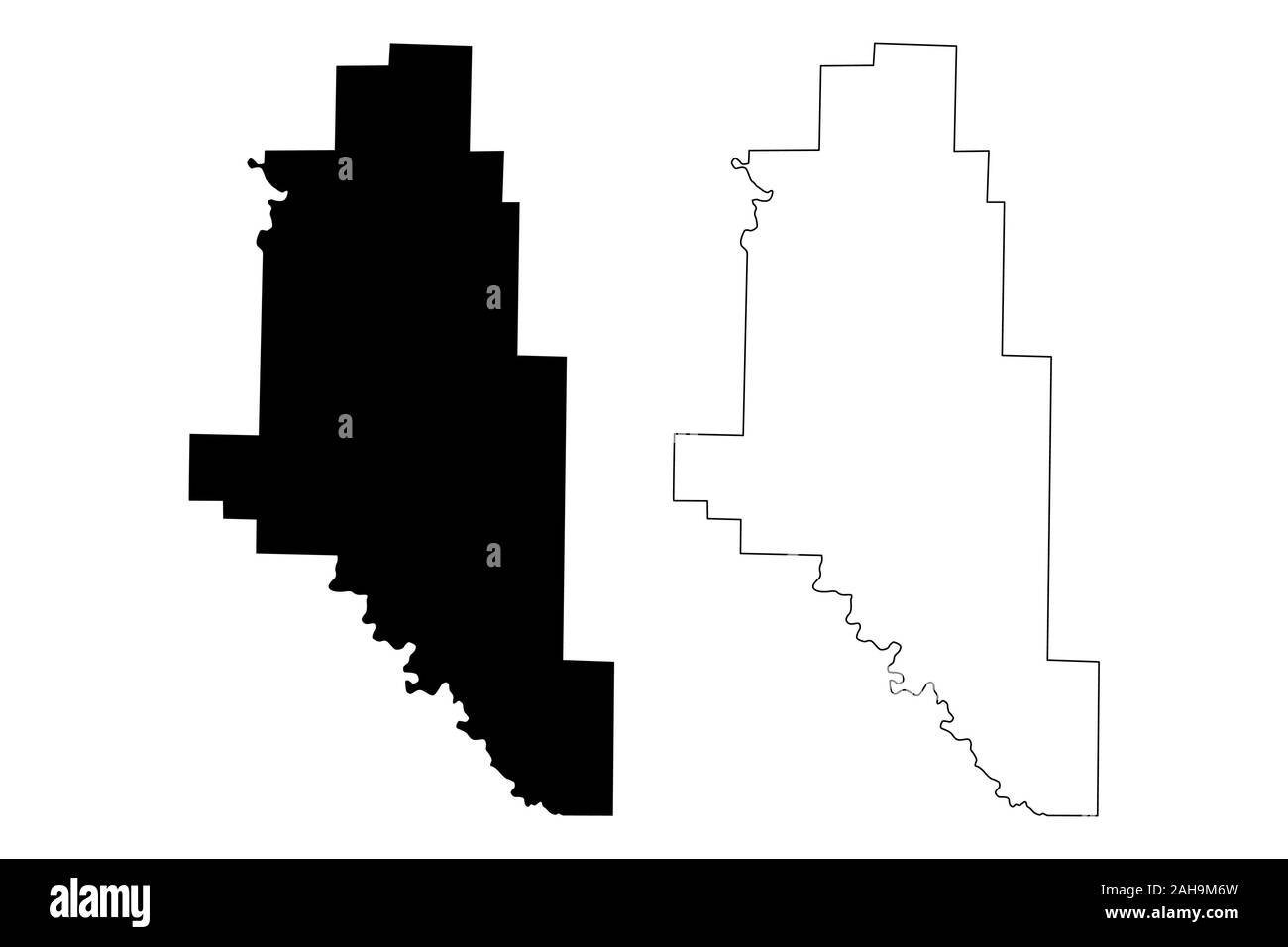 Monroe Comté (Arkansas (États-Unis County, États-Unis d'Amérique,USA, États-Unis, US) map vector illustration, scribble sketch carte Monroe Illustration de Vecteur