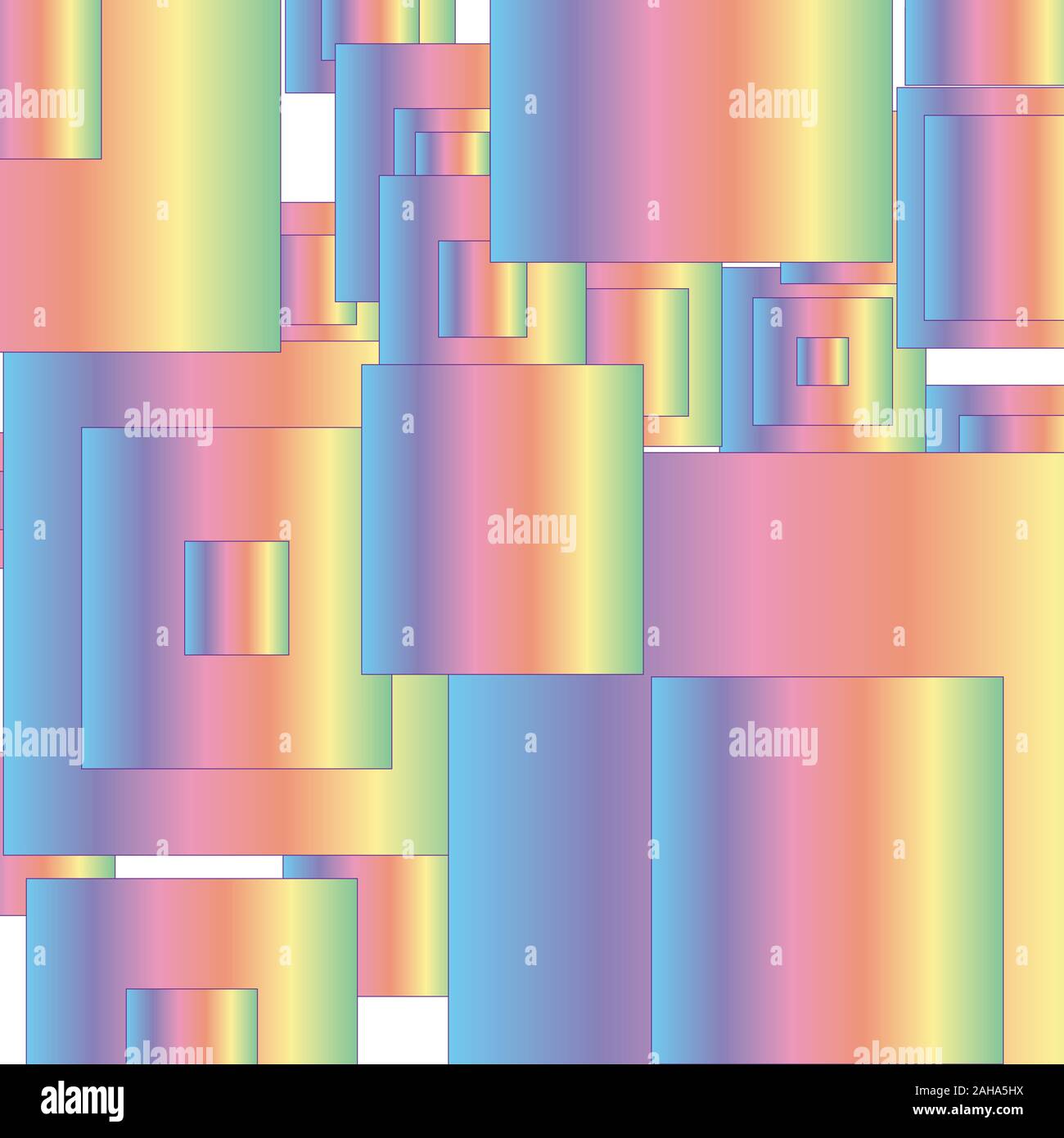 Résumé fond avec des carrés colorés Illustration de Vecteur