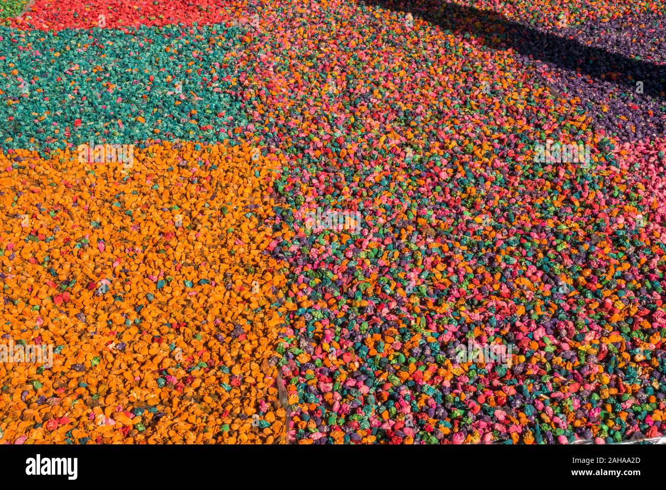 Pot-pourri parfumé mix affiché sur le marché marocain. Marrakech. Banque D'Images