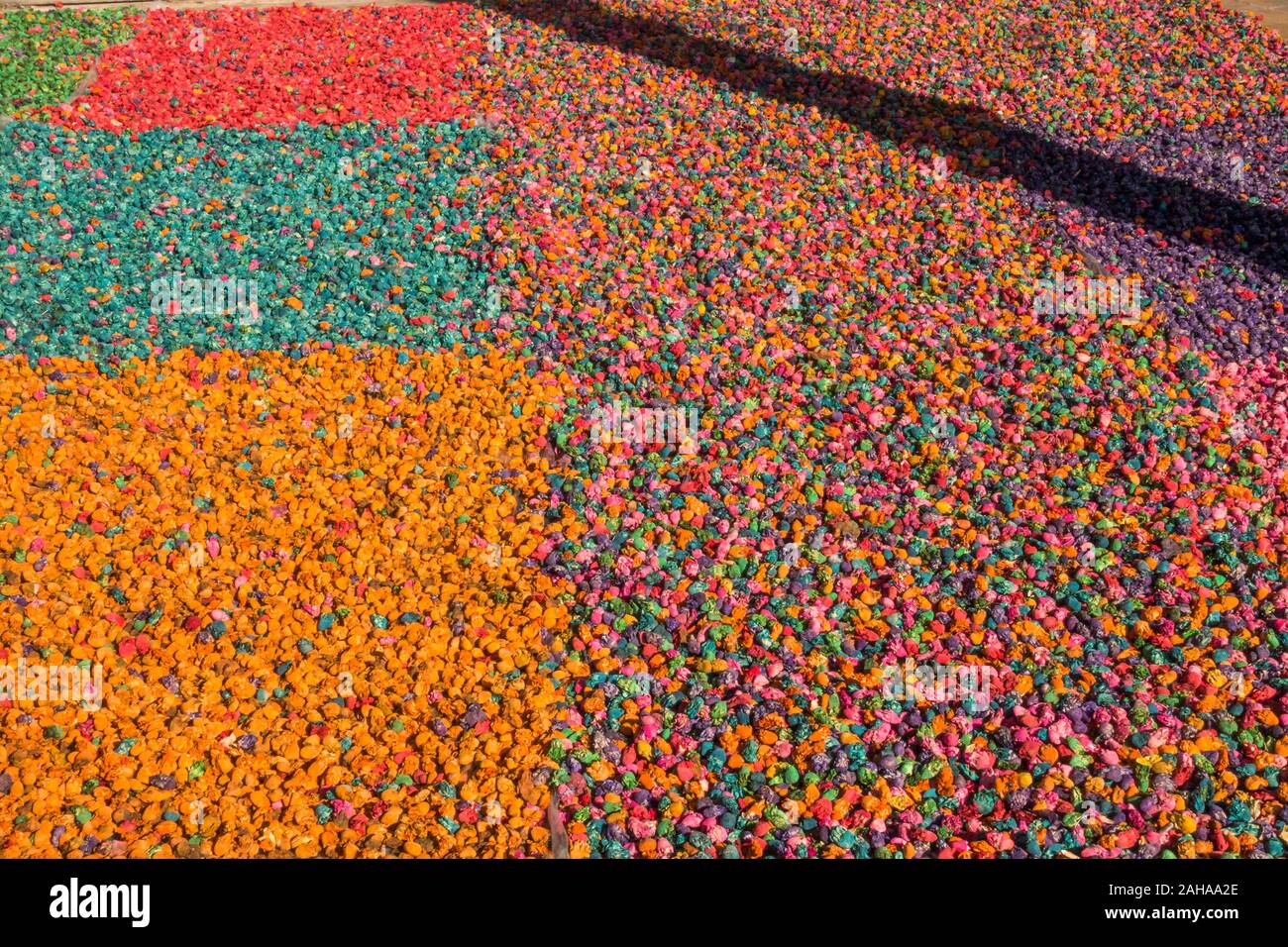 Pot-pourri parfumé mix affiché sur le marché marocain. Marrakech. Banque D'Images
