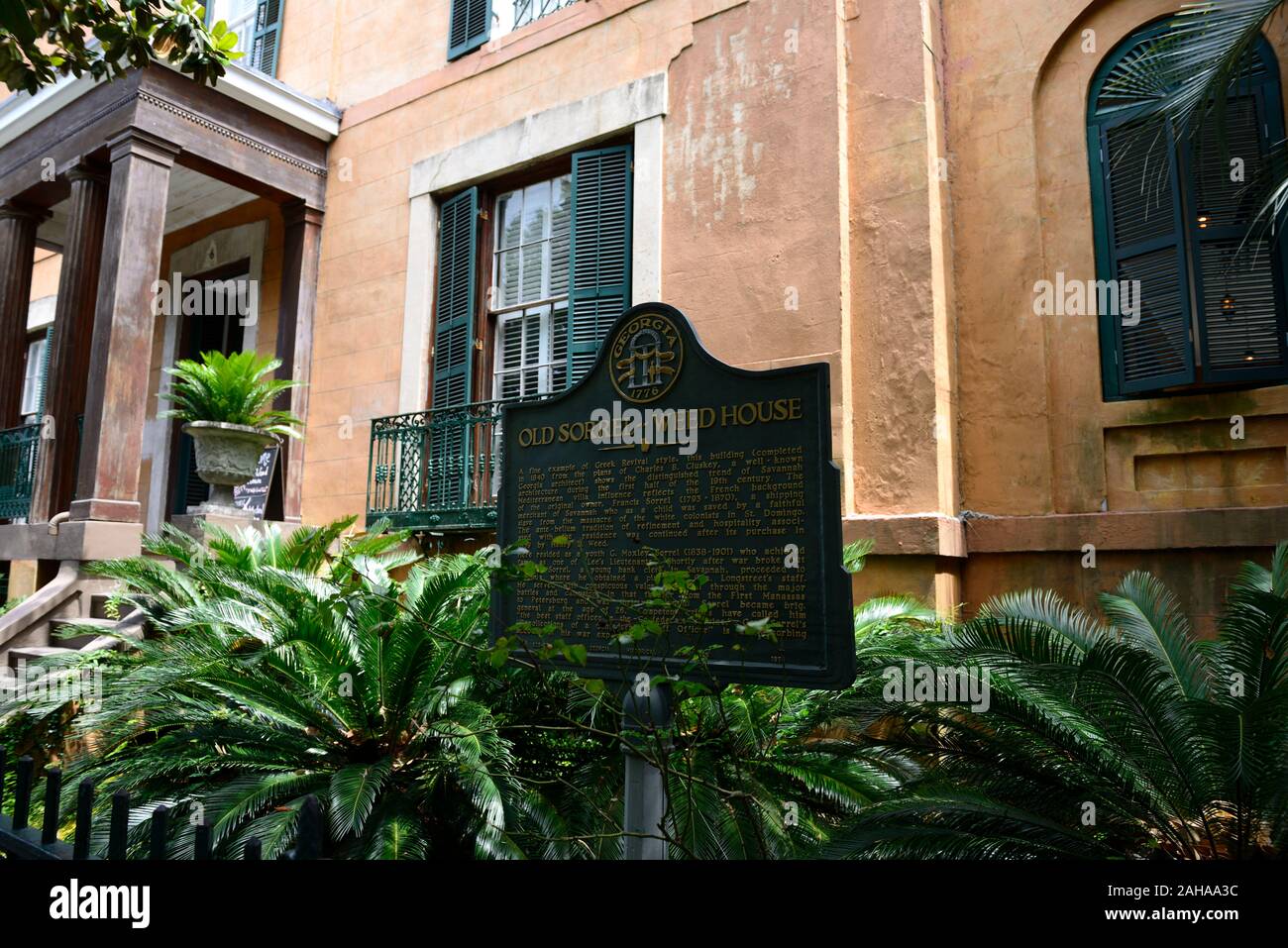 Sorrel Weed-House, Francis Sorrel,maison,maison,maison historique ghost tour,tours,haunt,attraction touristique,hantée,Savannah en Géorgie,RM,USA Banque D'Images