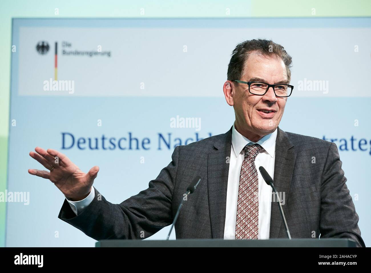 29.10.2019, Berlin, Berlin, Allemagne - Dr. Gerd Mueller, Ministre fédéral de la coopération économique et du développement. Il prononcera un discours à l'kick-o Banque D'Images