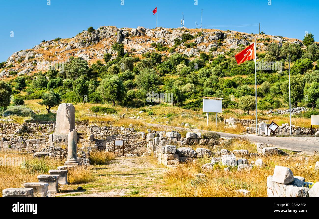 Ancienne ville de Xanthos en Turquie Banque D'Images
