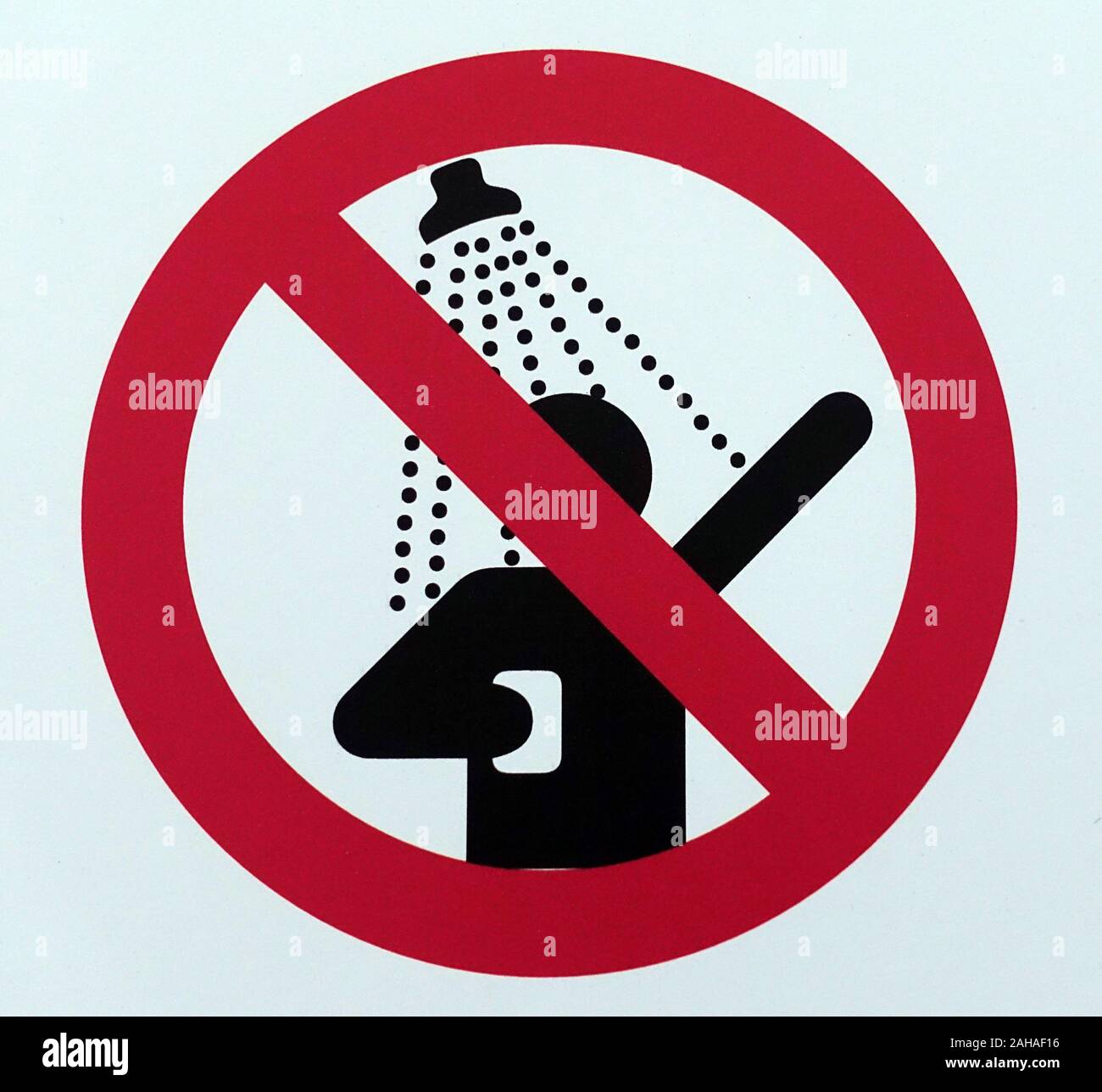 Douches interdites Banque de photographies et d’images à haute