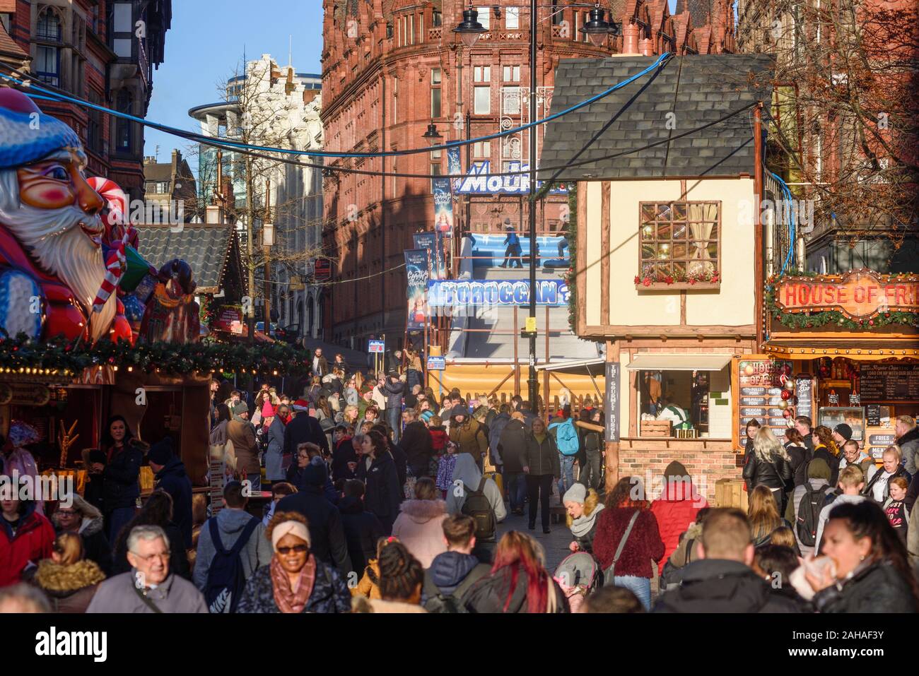 Marché de Noël annuel de Nottingham Banque D'Images