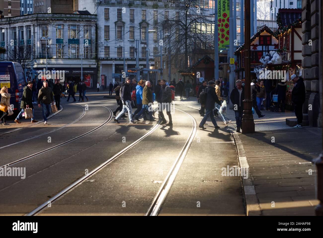Nottingham City Centre South Parade,UK. Banque D'Images