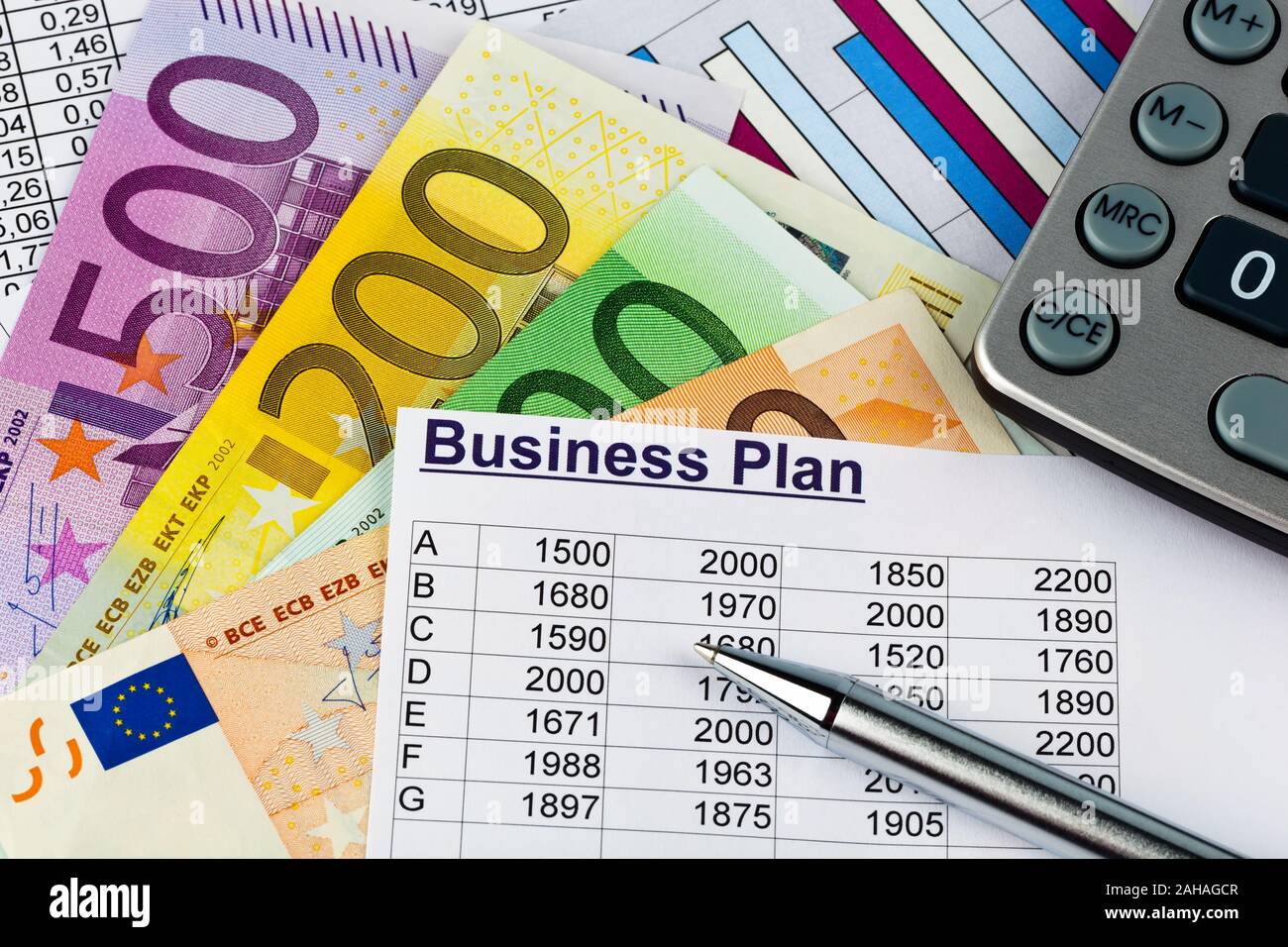 Plan d'affaires, Unternehmenskontrolle Banque D'Images