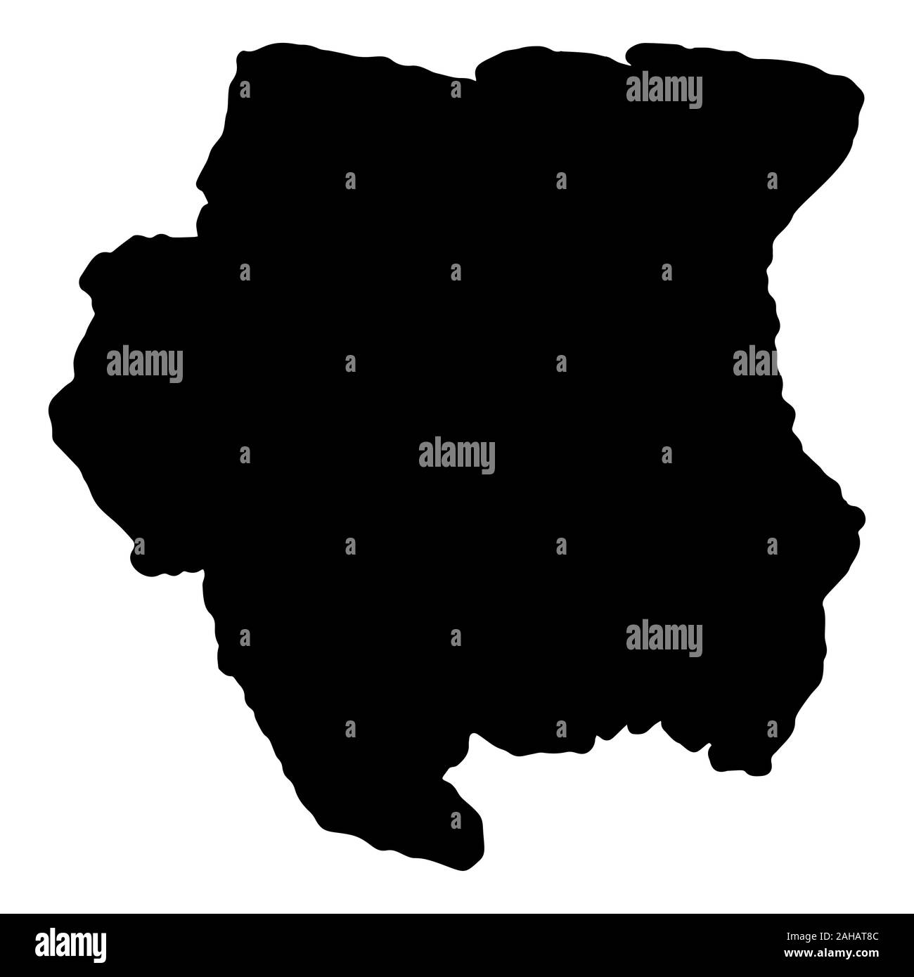 Carte du Suriname Illustration du vecteur Silhouette noir eps 10 Illustration de Vecteur