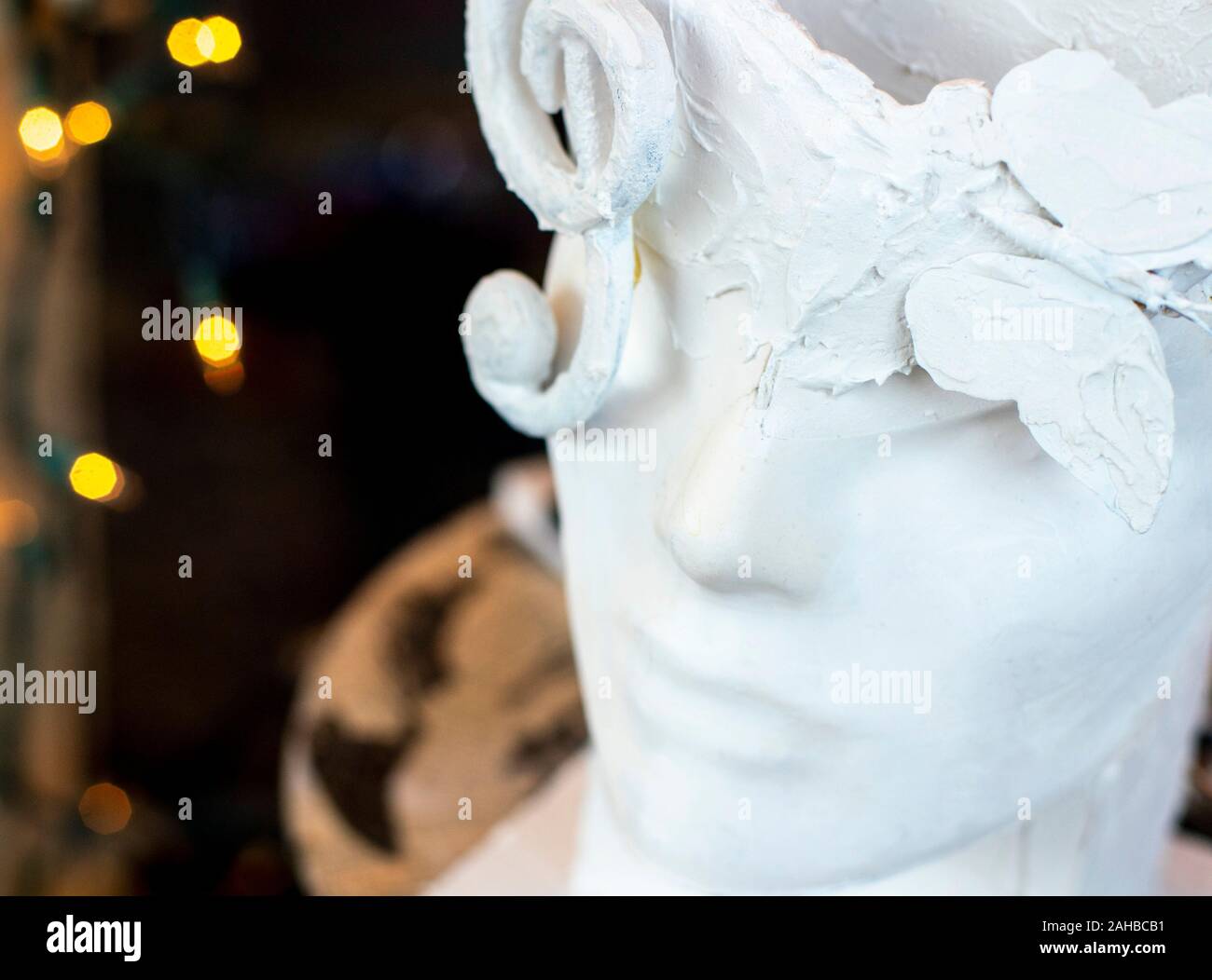 Visage blanc Banque D'Images