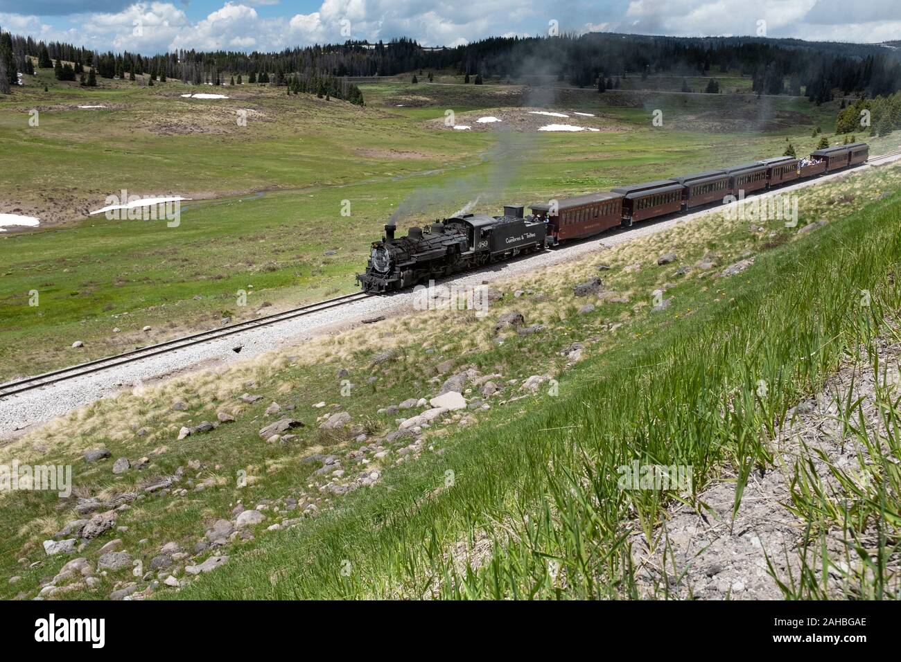 CO00100-00...COLORADO - Scenic Railroad toltèque près de Cumbres Pass. Banque D'Images