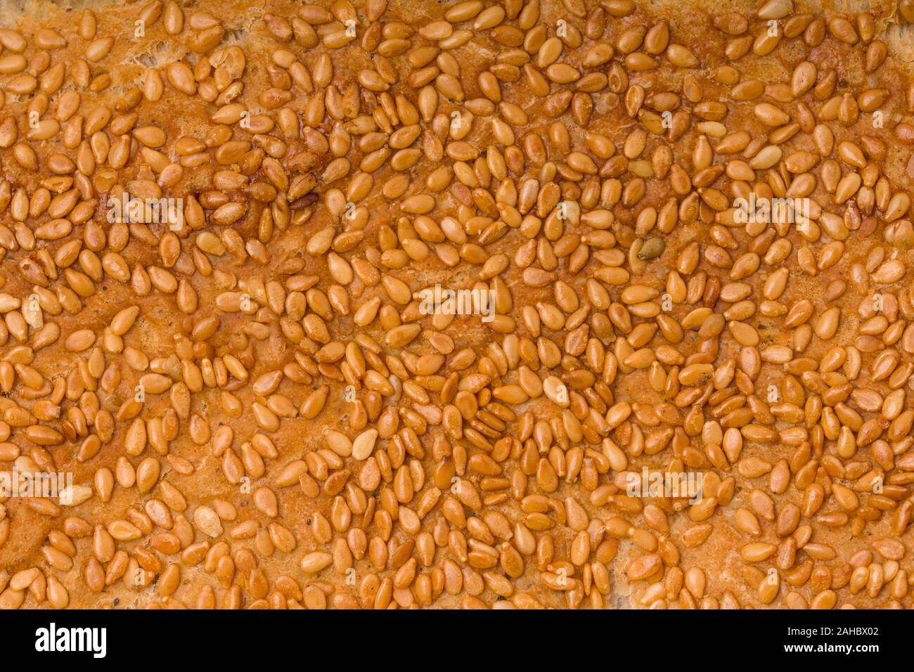 Détail de texture de grains de semence. Graines de sésame texture pain Banque D'Images